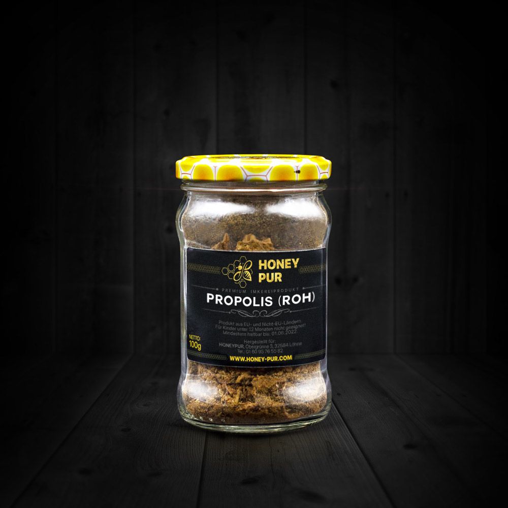 Propolis roh – Vorher