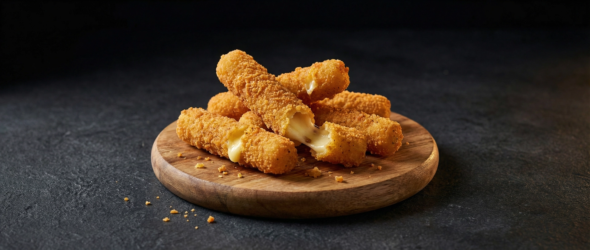 Mozzarella Sticks nachher