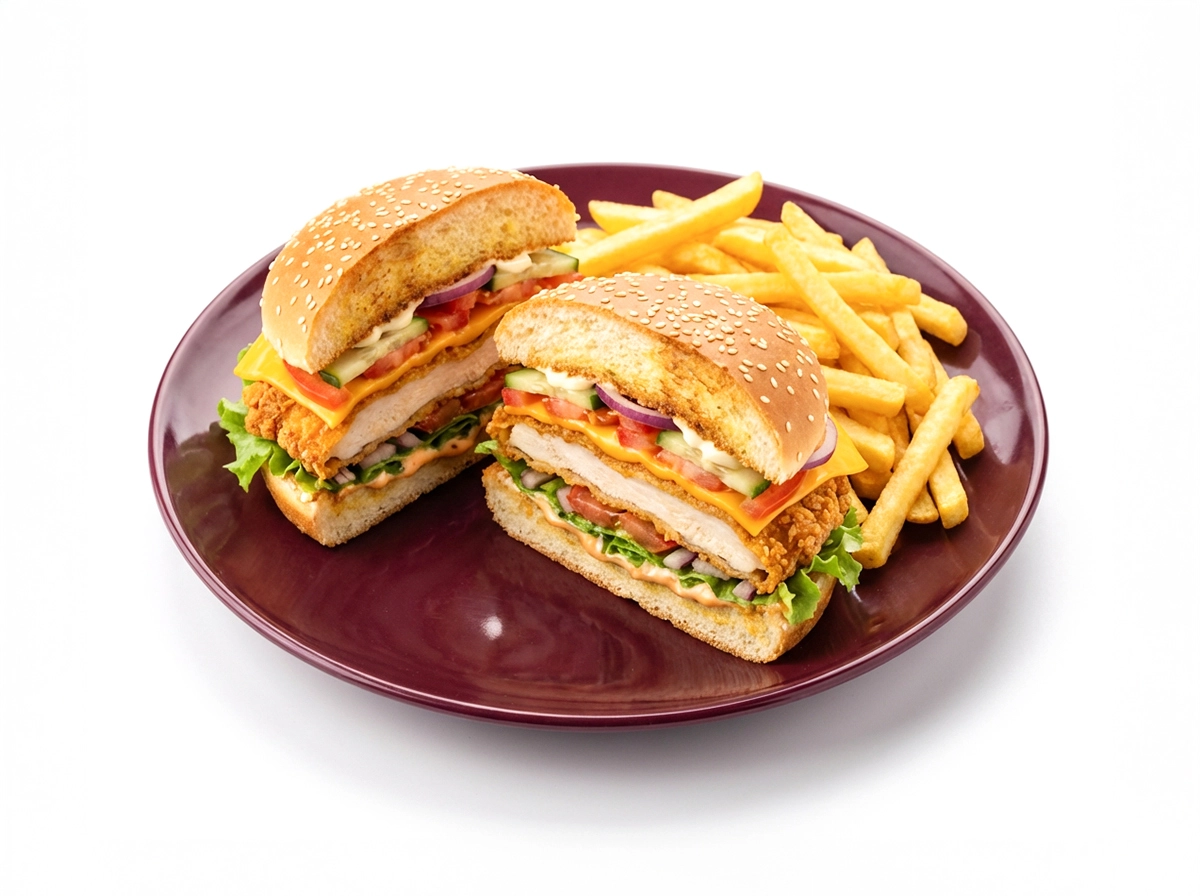 Chicken-Cheeseburger